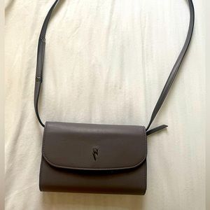 Gray crossbody